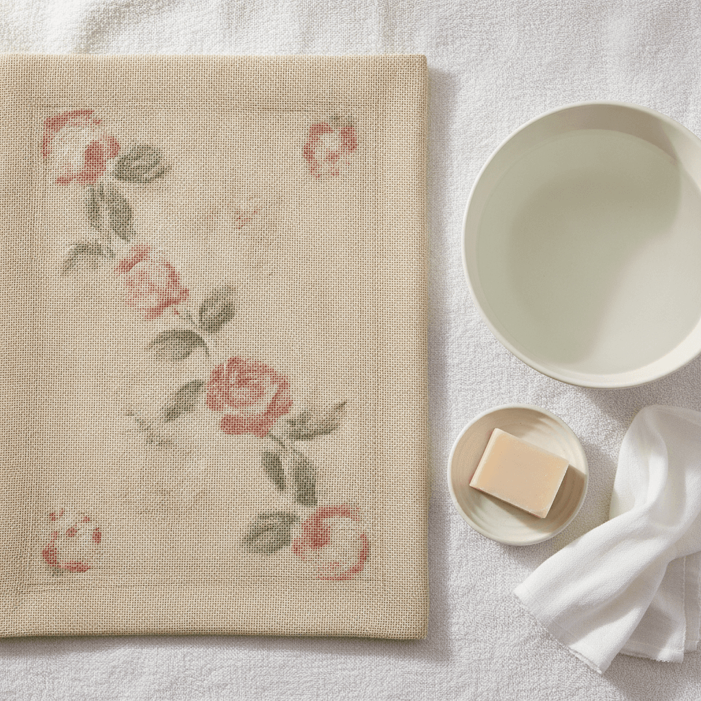 How to Wash and Press a Finished Cross Stitch