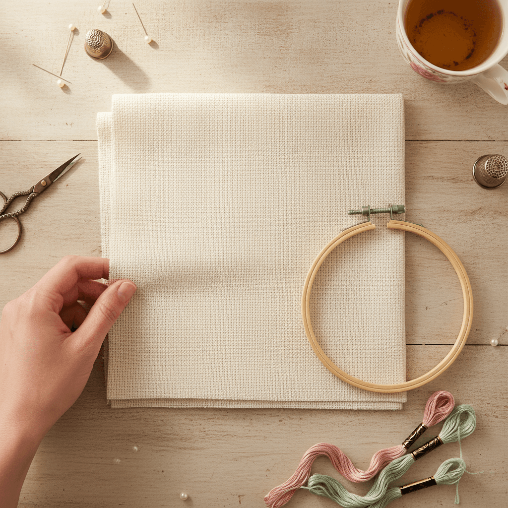 How to Find the Center of Your Cross Stitch Fabric
