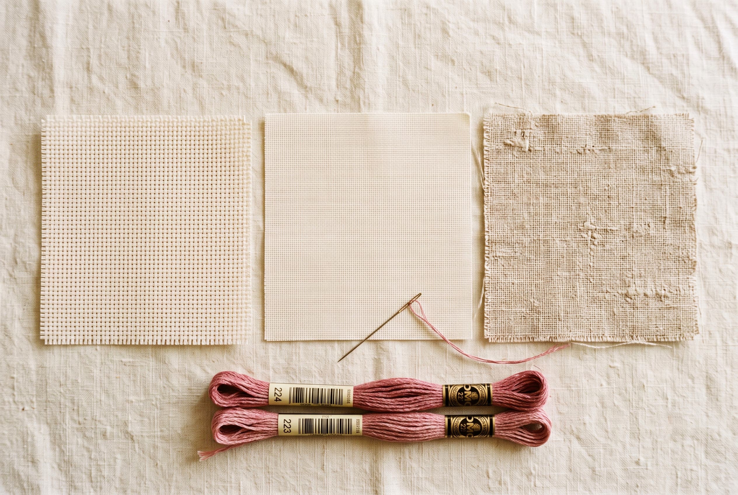 Aida vs evenweave vs linen: which fabric should you choose?